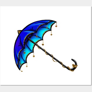 Blue Umbrella Posters and Art